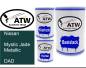 Preview: Nissan, Mystic Jade Metallic, DAD: 500ml Lackdose + 500ml Klarlack + 250ml Härter - Set, von ATW Autoteile West.